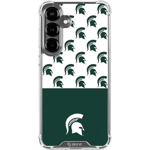 Michigan State University Spartans MSU Split Galaxy S26 Clear Case