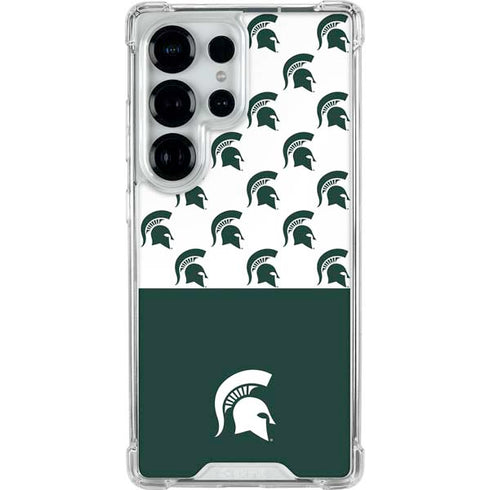 Michigan State University Spartans MSU Split Galaxy S26 Ultra Clear Case