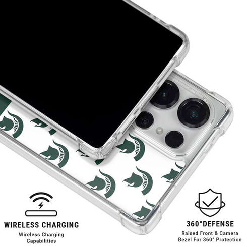 Michigan State University Spartans MSU Split Galaxy S26 Ultra Clear Case