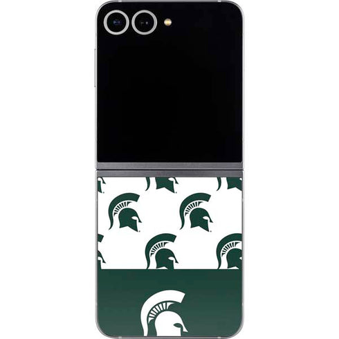 Michigan State University Spartans MSU Split Galaxy Z Flip6 Skin