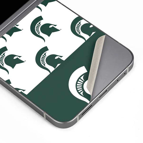 Michigan State University Spartans MSU Split Galaxy Z Flip6 Skin