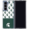 Michigan State University Spartans MSU Split Galaxy Z Fold5 5G Clear Case