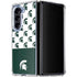 Michigan State University Spartans MSU Split Galaxy Z Fold5 5G Clear Case