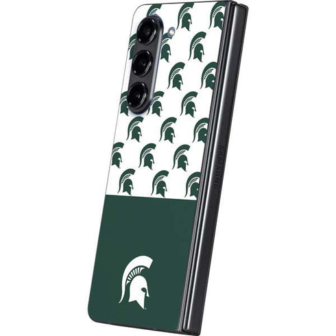 Michigan State University Spartans MSU Split Galaxy Z Fold5 5G Skin