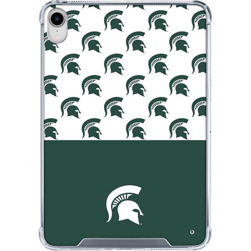 Michigan State University Spartans MSU Split iPad 11th Gen (2025) Clear Case