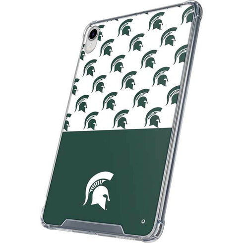 Michigan State University Spartans MSU Split iPad 11th Gen (2025) Clear Case