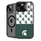 Michigan State University Spartans MSU Split iPhone 14 Plus Kickstand Case