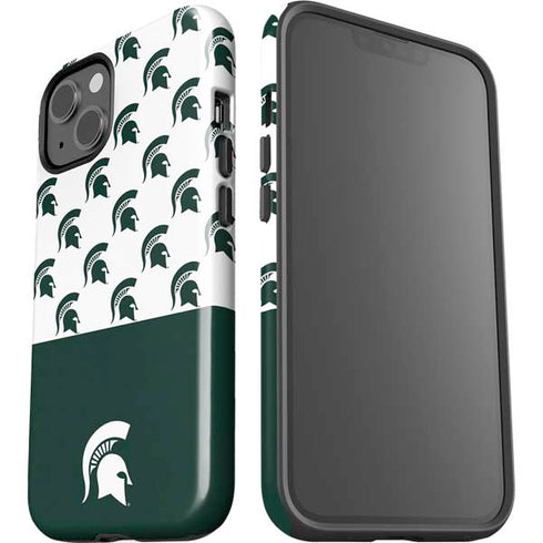 Michigan State University Spartans MSU Split iPhone 15 Impact Case