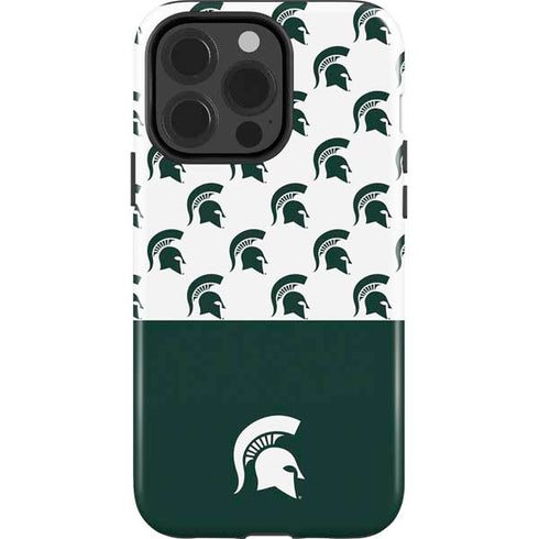 Michigan State University Spartans MSU Split iPhone 15 Pro Impact Case