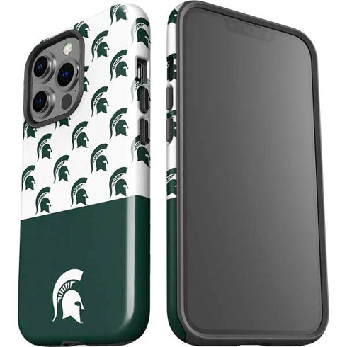 Michigan State University Spartans MSU Split iPhone 15 Pro Impact Case