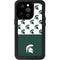 Michigan State University Spartans MSU Split iPhone 15 Pro Waterproof Case
