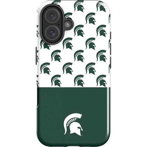 Michigan State University Spartans MSU Split iPhone 16 Impact Case