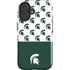 Michigan State University Spartans MSU Split iPhone 16 Plus Impact Case
