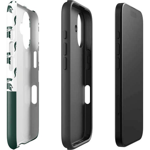 Michigan State University Spartans MSU Split iPhone 16 Plus Impact Case