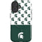 Michigan State University Spartans MSU Split iPhone 16 Plus Magsafe Impact Case