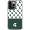 Michigan State University Spartans MSU Split iPhone 16 Pro Clear Case