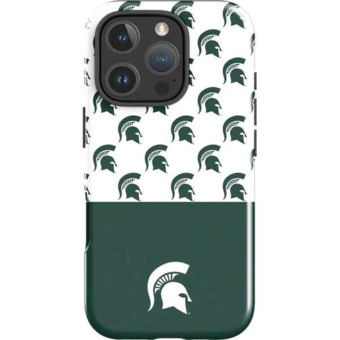 Michigan State University Spartans MSU Split iPhone 16 Pro Impact Case