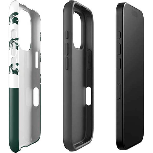 Michigan State University Spartans MSU Split iPhone 16 Pro Impact Case