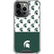 Michigan State University Spartans MSU Split iPhone 16 Pro Max Clear Case
