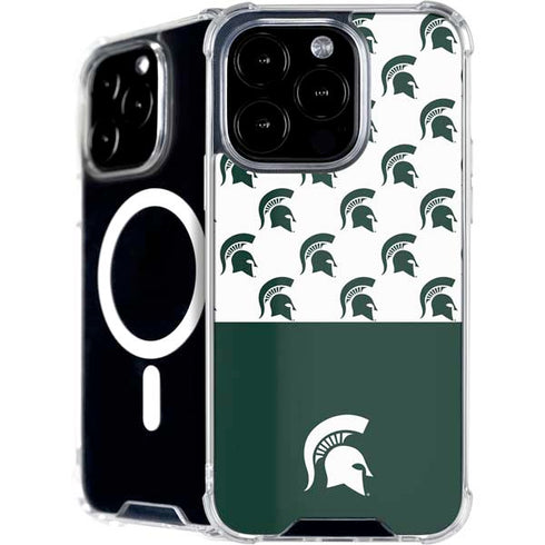 Michigan State University Spartans MSU Split iPhone 16 Pro Max MagSafe Case