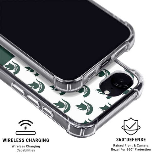 Michigan State University Spartans MSU Split iPhone 16e MagSafe Case
