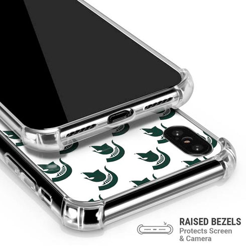 Michigan State University Spartans MSU Split iPhone X/XS Clear Case