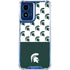 Michigan State University Spartans MSU Split Moto G Play 4G (2024) Clear Case