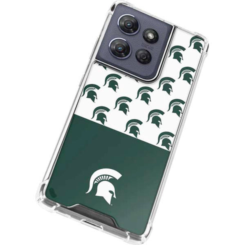Michigan State University Spartans MSU Split Moto G Play 5G (2025) Clear Case