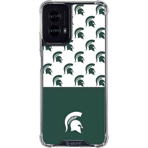 Michigan State University Spartans MSU Split Moto G Power 5G (2024) Clear Case