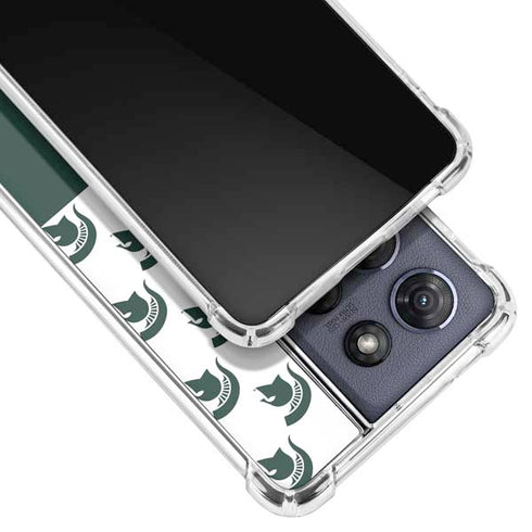 Michigan State University Spartans MSU Split Moto G Stylus 5G (2025) Clear Case