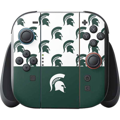 Michigan State University Spartans MSU Split Nintendo Switch 2 (2025) with Joy-Con Skin