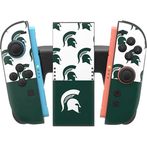 Michigan State University Spartans MSU Split Nintendo Switch 2 (2025) Joy-Con Controller Skin