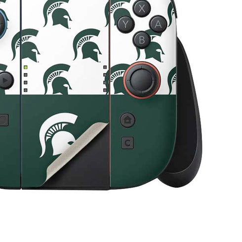 Michigan State University Spartans MSU Split Nintendo Switch 2 (2025) Joy-Con Controller Skin