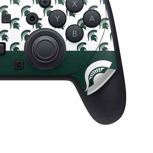 Michigan State University Spartans MSU Split Nintendo Switch 2 (2025) Pro Controller Skin