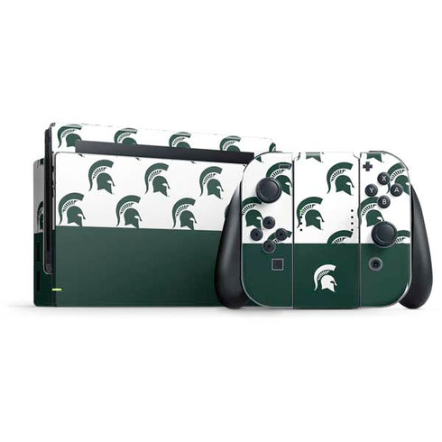 Michigan State University Spartans MSU Split Nintendo Skins