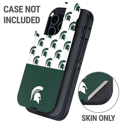 Michigan State University Spartans MSU Split Otterbox Defender iPhone Skin