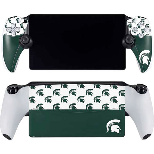 Michigan State University Spartans MSU Split PlayStation Portal Remote Player Skin
