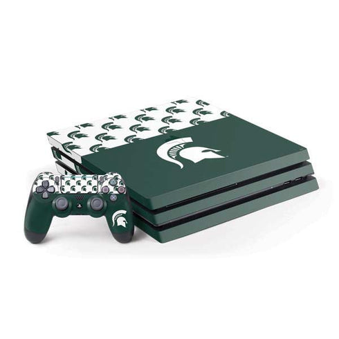 Michigan State University Spartans MSU Split PlayStation PS4 Skins