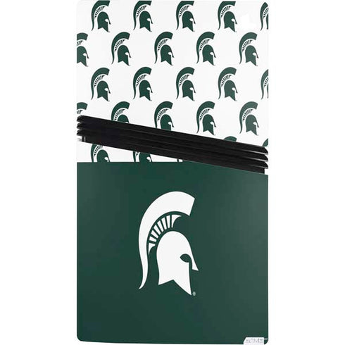 Michigan State University Spartans MSU Split PS5 Pro Bundle Skin