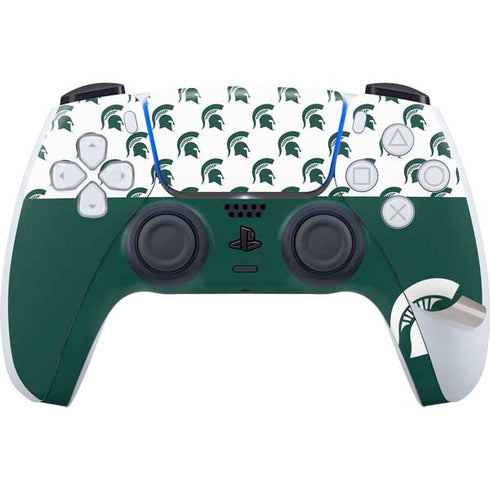 Michigan State University Spartans MSU Split PS5 Pro Disk Bundle Skin