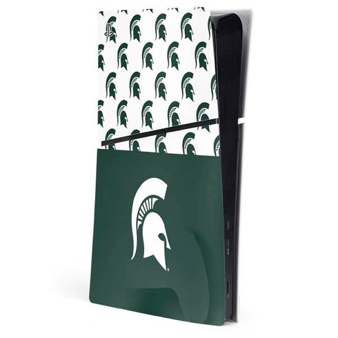 Michigan State University Spartans MSU Split PS5 Slim Digital Edition Console Skin