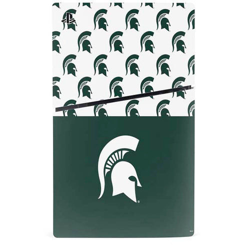 Michigan State University Spartans MSU Split PS5 Slim Digital Edition Console Skin