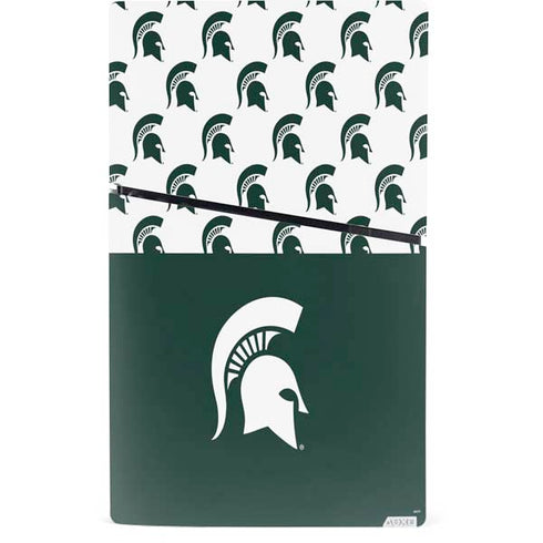 Michigan State University Spartans MSU Split PS5 Slim Digital Edition Console Skin