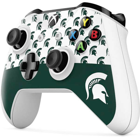 Michigan State University Spartans MSU Split Xbox One S All-Digital Edition Bundle Skin