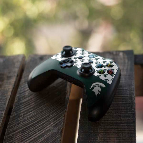 Michigan State University Spartans MSU Split Xbox One S All-Digital Edition Bundle Skin