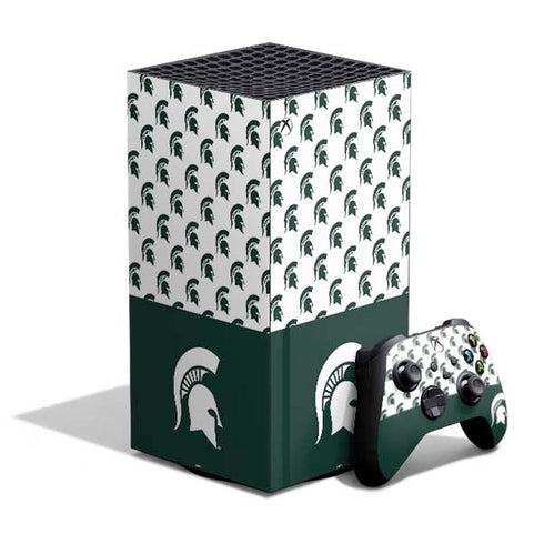Michigan State University Spartans MSU Split XBox Series X Digital Edition Bundle Skin