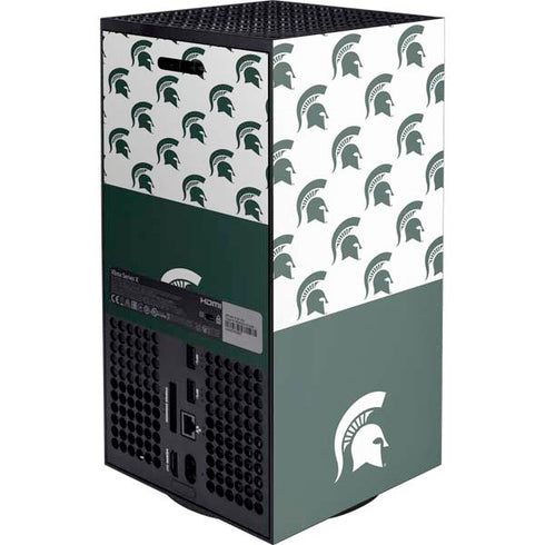 Michigan State University Spartans MSU Split XBox Series X Digital Edition Console Skin