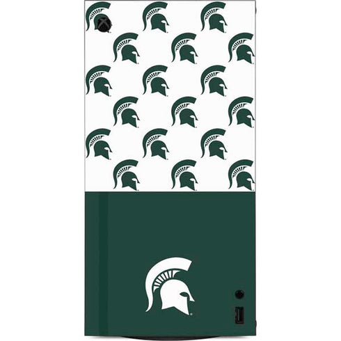 Michigan State University Spartans MSU Split XBox Series X Digital Edition Console Skin