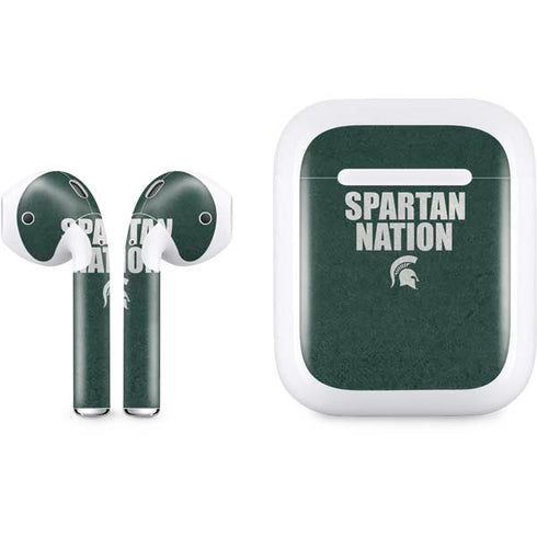 Michigan State University Spartans Nation Apple AirPods Skin