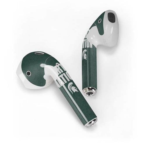 Michigan State University Spartans Nation Apple AirPods Skin